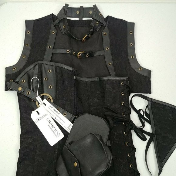 Women's Steampunk Spiral Steel Boned Vintage Retro - Picture 3 of 7